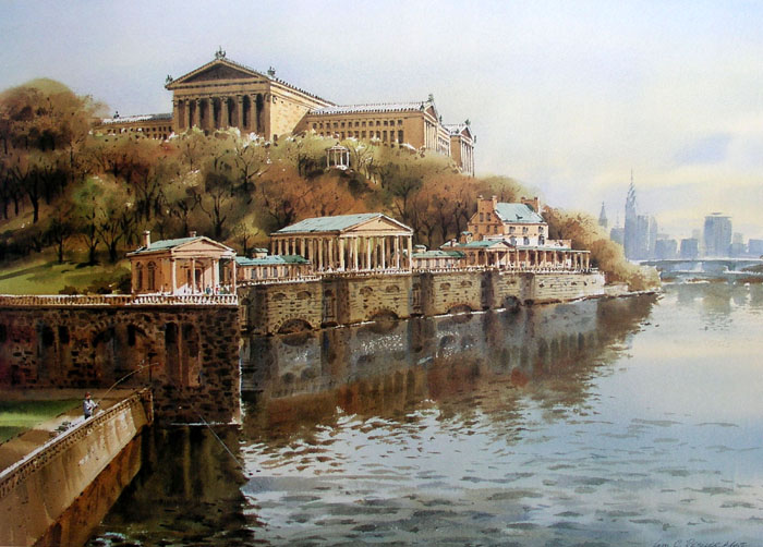 Schuylkill Skyline | William Ressler A.W.S